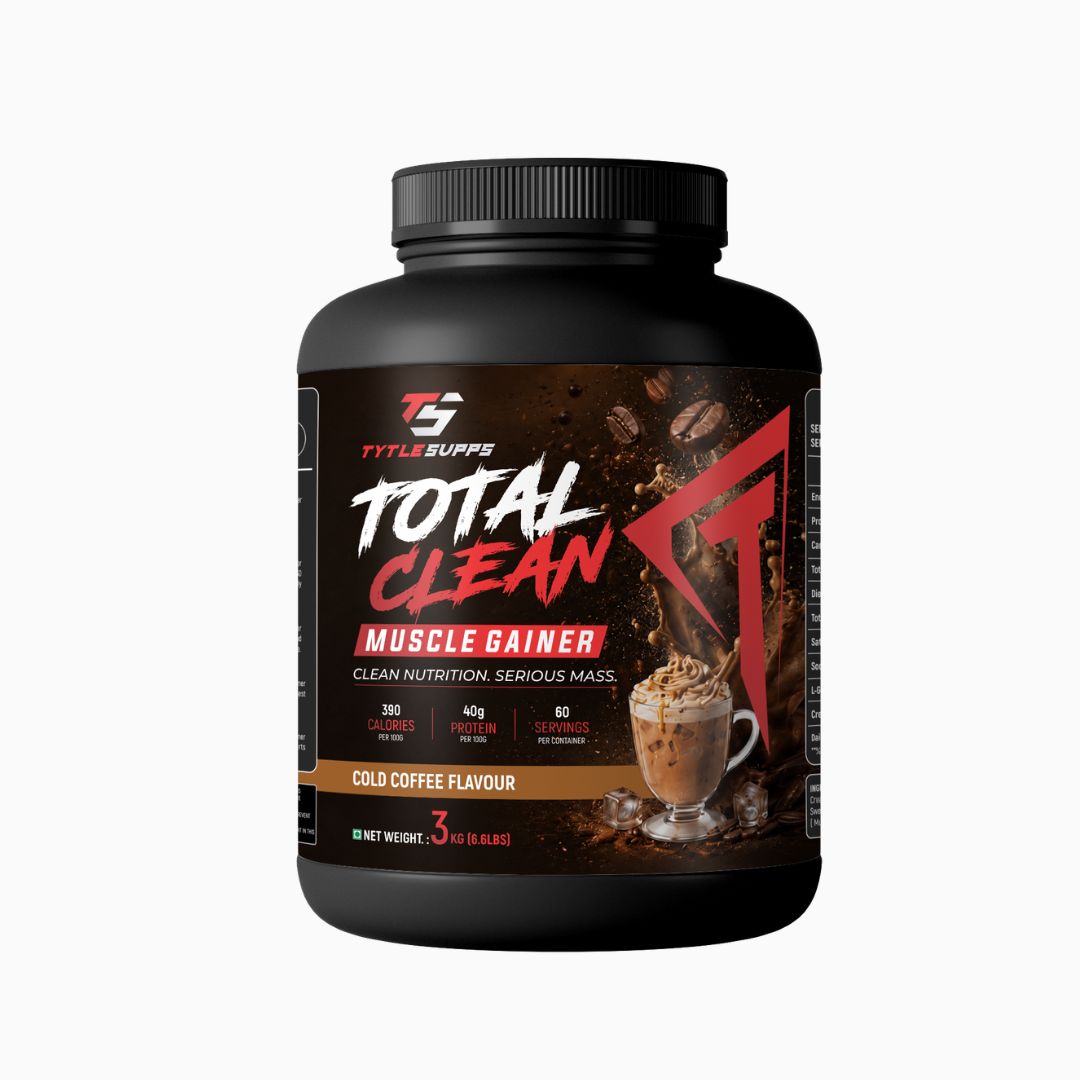 Tytle Supps Total Clean Muscle Gainer 3 Kg ( Cold Coffee Flavour)