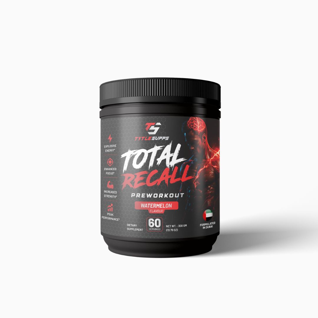 Tytle Supps Total Recall Pre Workout 60 Servings (Watermelon)
