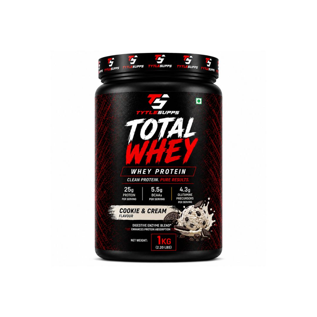 Tytle Supps Total Whey Protein 1 Kg ( Cookie & Cream )